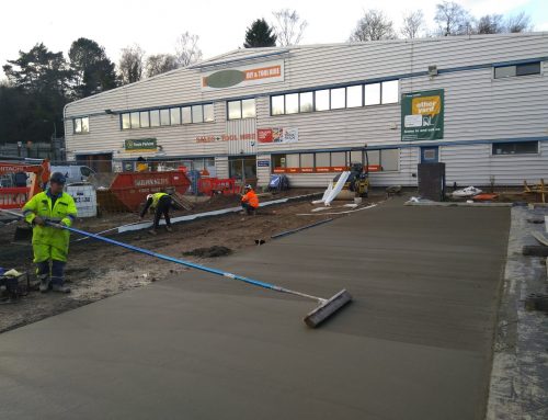 Concrete for the Travis Perkins Builder yard