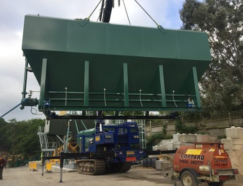 New Mc Cory Silo being installed at Coppards