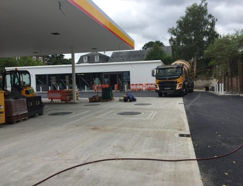 Concrete supplied for new prestigious Shell Petrol station in Tunbridge Wells